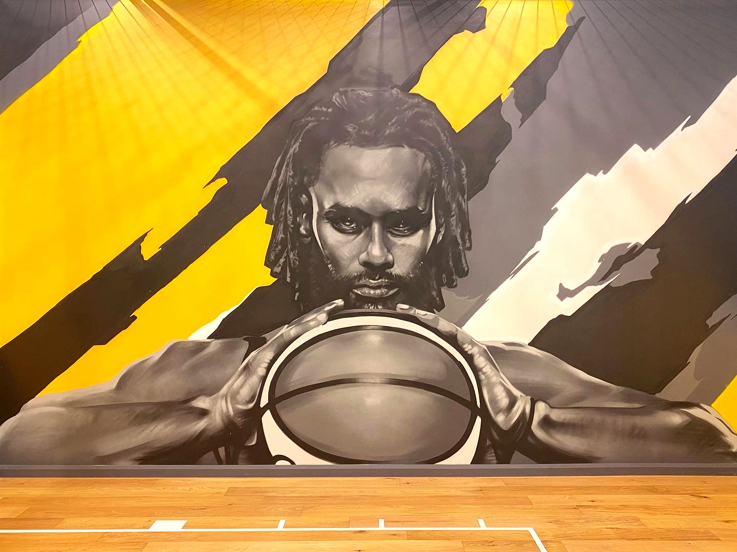 Patty Mills mural detail
