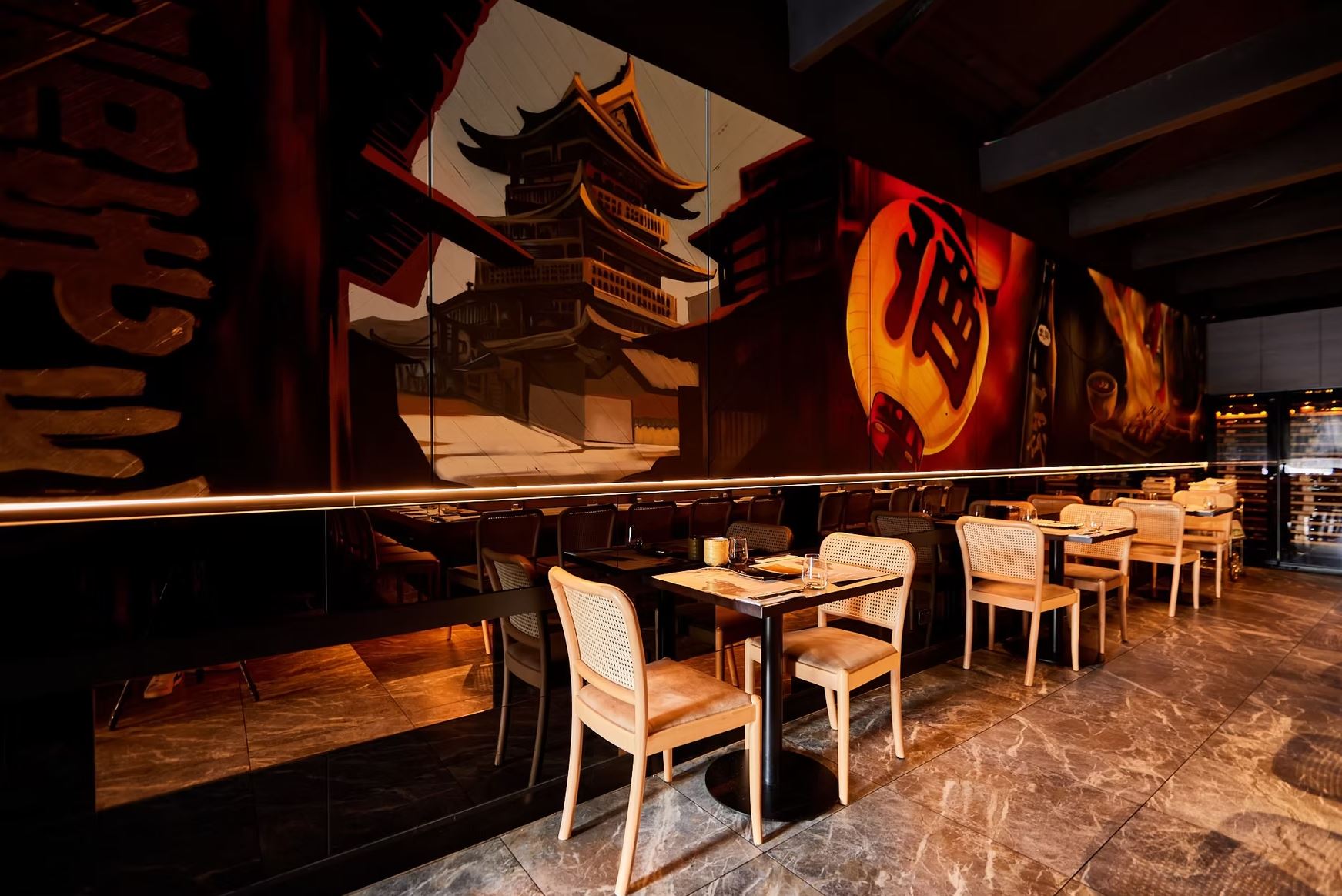 Hospitality & Office Fitouts mural project by Gradient