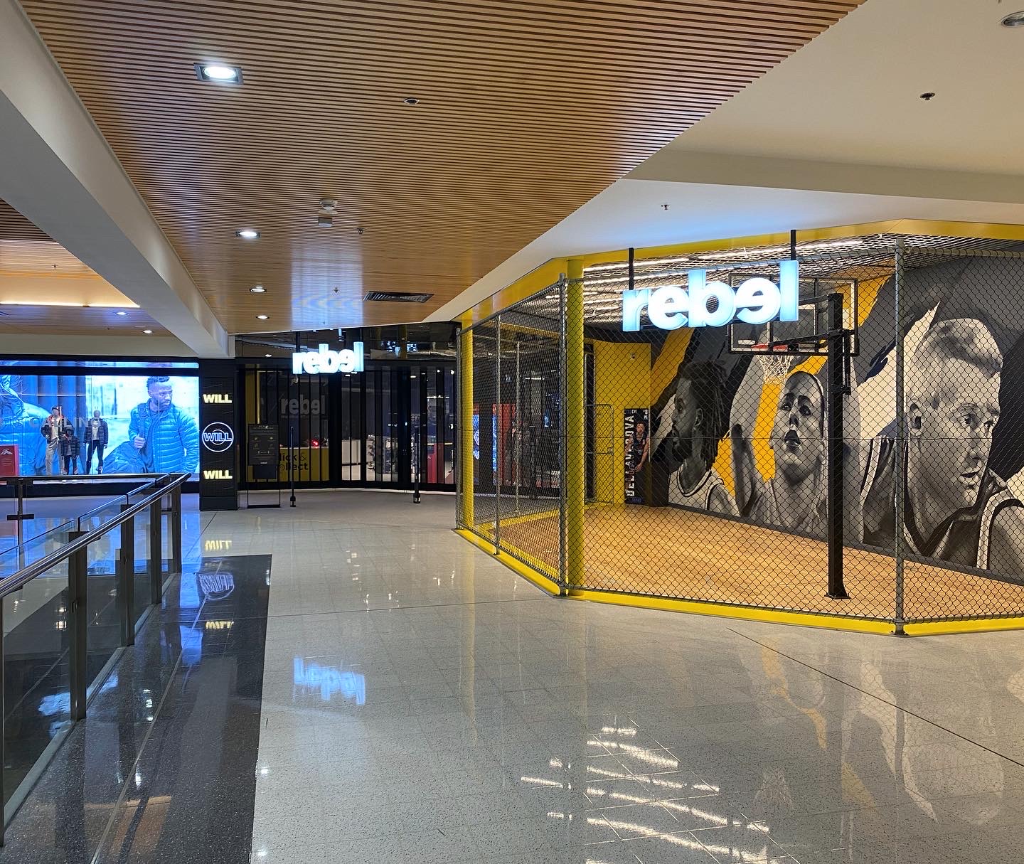 Rebel Sport storefront entry